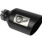 aFe Power MACH Force-Xp 409 Stainless Steel Clamp-on Exhaust Tip Black