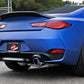 aFe POWER Takeda 2.5in 304 SS Axle-Back Exhaust w/ Blue Flame Tips 17-19 Infiniti Q60 V6-3.0L (tt)