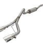 aFe Rebel Series CB 2.5in Dual Center Exit SS Exhaust w/ Polish Tip 07-15 Jeep Wrangler 3.6L/3.8L V6