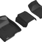 3D MAXpider 19-21 GMC Sierra Silverado Double/Crew Bench Seat Kagu 1st Row Floormats - Black