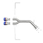 aFe Takeda 3in-2.5in 304 SS Axle-Back Exhaust w/Blue Flame Tip 19-20 Hyundai Veloster I4-1.6L(t)