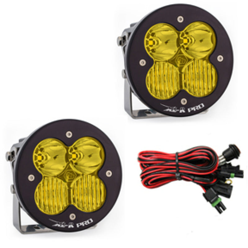 Baja Designs XL R Pro Series Driving Combo Pattern Pair LED Light Pods - Amber