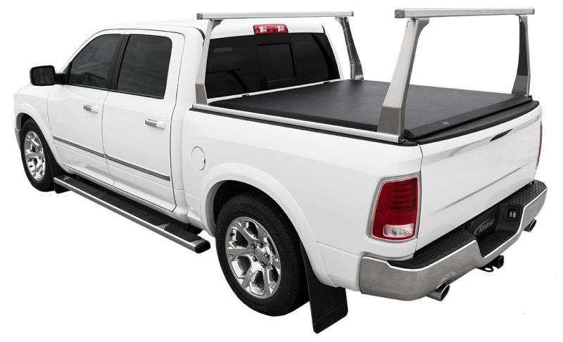 Access ADARAC Almnm Uprights 12in Vert Kit (2 Uprights w/ 1 66in Cross Bar) Matte Black Truck Rack