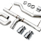 AWE 19-23 BMW 330i / 21-23 BMW 430i Base G2X Track Edition Axle Back Exhaust - Chrome Silver