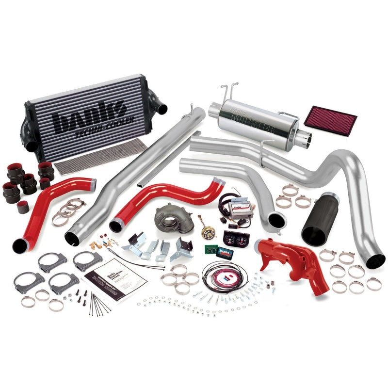 Banks Power 99.5 Ford 7.3L F250/350 Auto PowerPack System - SS Single Exhaust w/ Black Tip