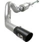 aFe Atlas Exhaust 4in Aluminized Cat-Back w/ 304 SS Black Tip 11-13 Ford F-150 EcoBoost V6 3.5L (tt)