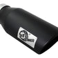 aFe Power MACH Force-Xp 4in In x 6in Out x 15in L Driver Side Clamp-On 4in 409 SS Exhaust Tip-Black