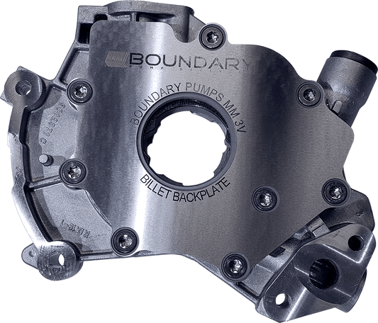 Boundary 99-15 Ford Mod Motor V8 Oil Pump Asmbly w/High Flow Billet Gear/Stl Bkplt MW Treatment