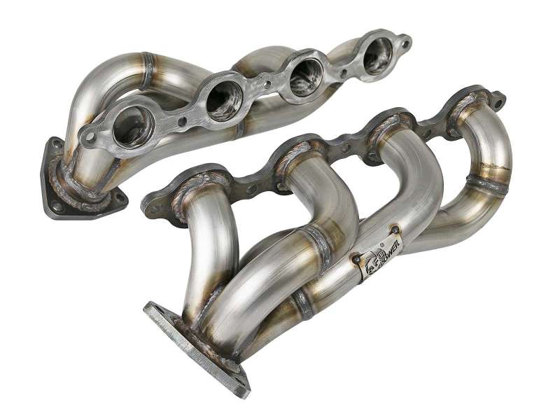 aFe Twisted 1-3/4in 304SS Shorty Header 20-23 GM 2500/3500HD 6.6L V8