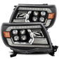 AlphaRex 05-11 Toyota Tacoma NOVA LED Projector Headlights Plank Style Alpha Black w/Activ Light/DRL