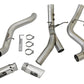 aFe ATLAS 4in DPF-Back Alum Steel Exhaust System w/Dual Exit Polished Tip 2017 GM Duramax 6.6L (td)