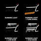 ANZO 15-20 Chevy Tahoe/Suburban LED Light Bar Style Headlights Black w/Sequential w/DRL w/Amber