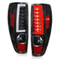 ANZO 2004-2012 Chevrolet Colorado/ GMC Canyon LED Tail Lights w/ Light Bar Black Housing