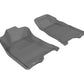 3D MAXpider 2004-2012 Chevrolet/GMC Colorado/Canyon Crew Cab Kagu 1st Row Floormat - Gray