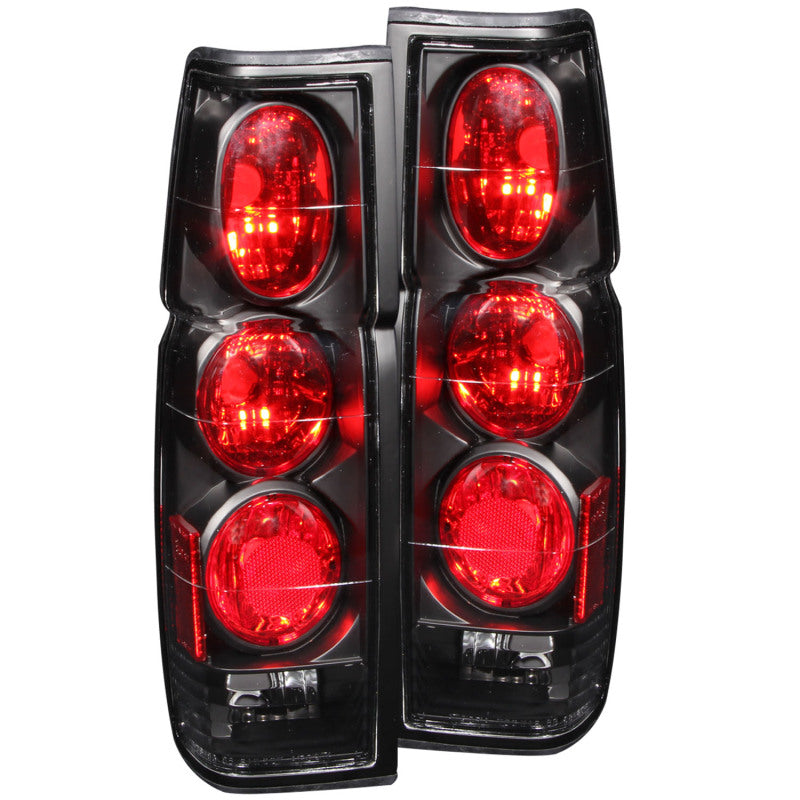 ANZO 1986-1997 Nissan Hardbody Taillights Black