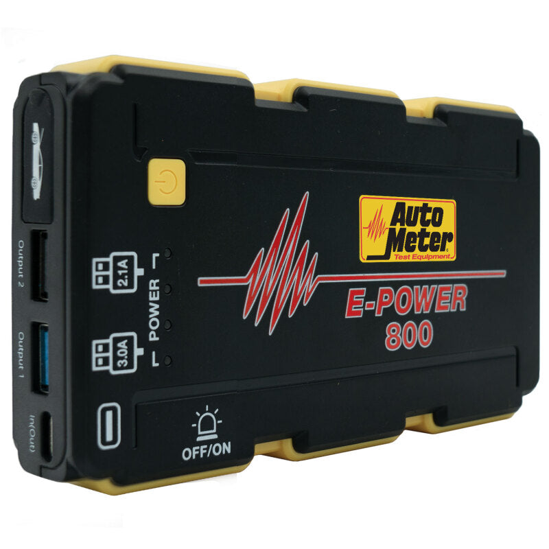 Autometer Jump Starter 12V Emergency Battery Pack 800A Peak/2220 MAH