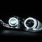 ANZO 1998-2002 Chevrolet Camaro Projector Headlights w/ Halo Black