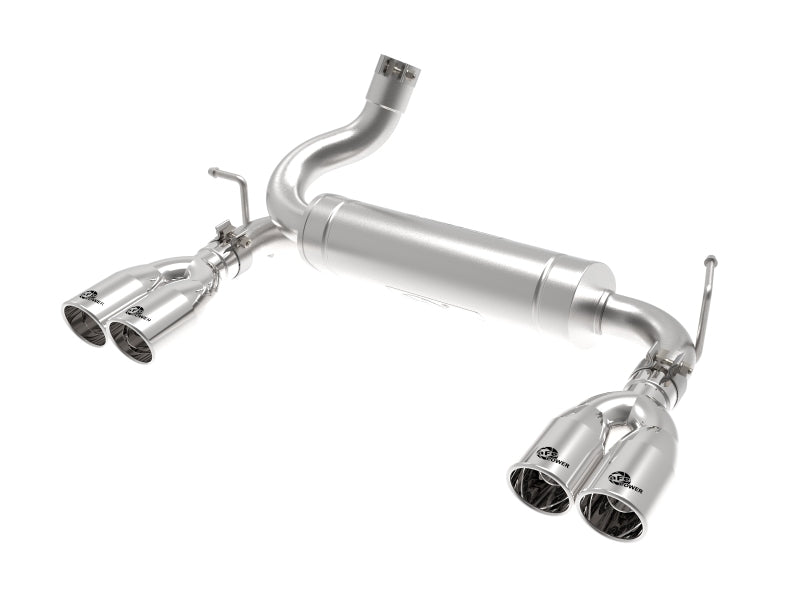 aFe Rebel Series 2.5in 409 SS Axle-Back Exhaust Polished 07-18 Jeep Wrangler (JK) V6-3.6L/3.8L