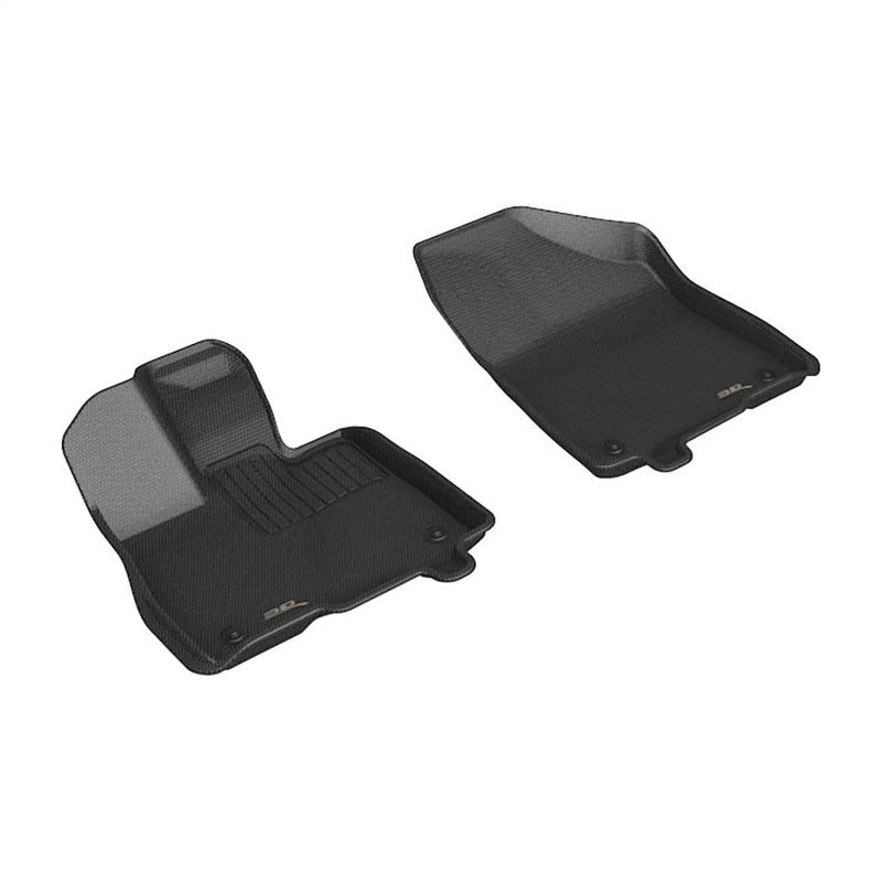 3D MAXpider 21-24 Toyota Sienna Kagu 1st Row Floormats - Black