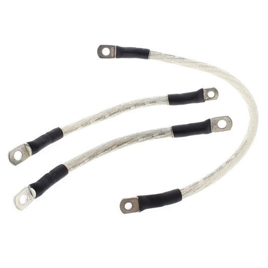 All Balls Racing 95-98 Harley FXD Super Glide Battery Cable Kit Clear