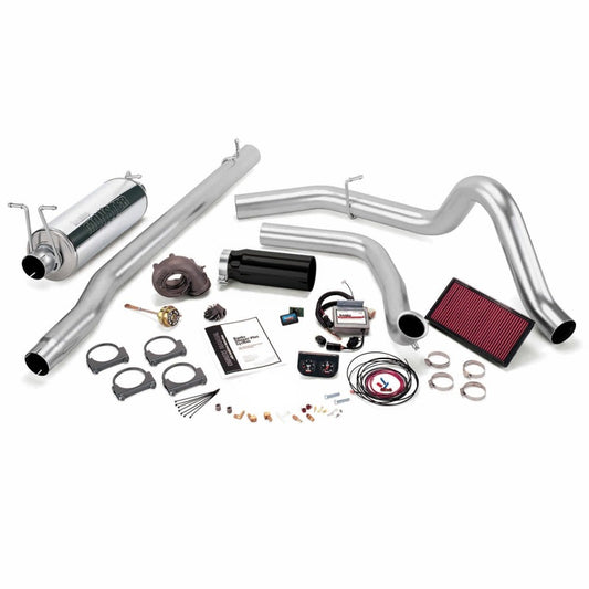 Banks Power 99.5-03 Ford 7.3L F250/350 Auto Stinger-Plus System - SS Single Exhaust w/ Black Tip