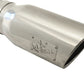 aFe Atlas 5in DPF-Back Aluminized Steel Exh Sys, Ford Diesel Trucks 08-10 V8-6.4L (td) Polished tip