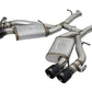 aFe MACHForce XP 3in 304 SS Axle-Back Exhaust Dual Exhaust (NPP) w/ Black Tips 16-17 Camaro SS V8