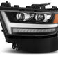 AlphaRex 19-20 Ram 1500HD PRO-Series Proj Headlights Plnk Style Jet Blk w/Activ Light/Seq Signal/DRL