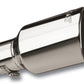 Borla Universal Polished Tip Single Round Rolled Angle-Cut w/Clamp (inlet 2 1/2in. Outlet 4 x 4in) *