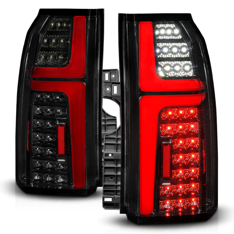 ANZO 15-20 Chevrolet Tahoe Sequential LED Tube Taillights Black