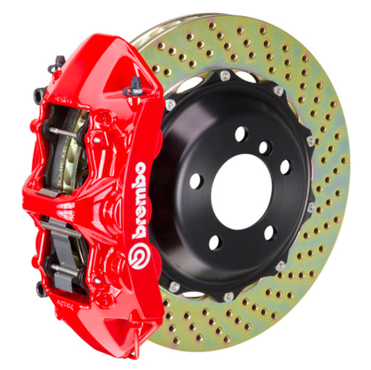 Brembo 12-14 328i (Excl. xDrive/M-Sport Brakes) Fr GT BBK 6 Pist Cast 355x32 2pc Rotor Drill-Red