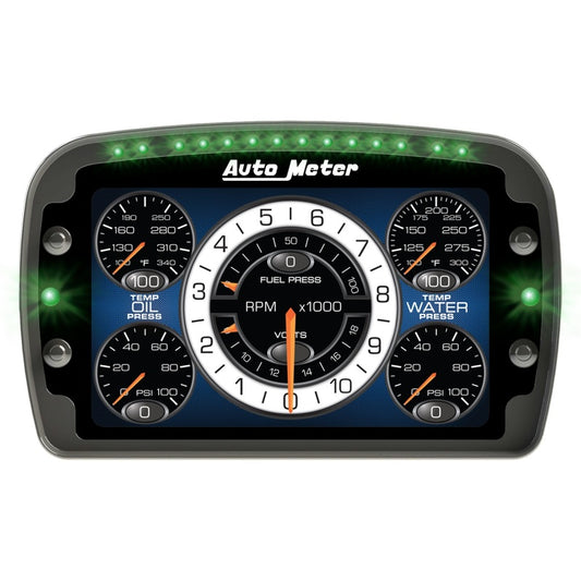 Autometer Racing Instrument Display Color LCD Including Shift and Alarm Lights Datalogging CD7