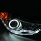 ANZO 2011-2014 Hyundai Elantra Projector Headlights w/ Halo Chrome (CCFL)