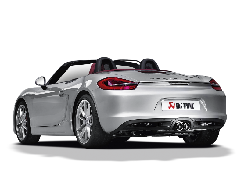 Akrapovic 12-15 Porsche Boxster (981) Slip-On Line (Titanium) w/ Titanium Tips