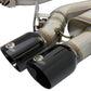 aFe MACHForce XP 3in 304SS Cat Back Exhaust s/ Black Tips 16-17 Cadillac ATS-V V6-3.6L (tt)