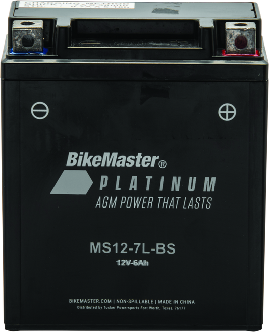 BikeMaster AGM Battery - MS12-7L-BS