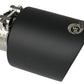 aFe Takeda 304 SS Clamp-On Exhaust Tip 2.5in. Inlet / 4.5in. Outlet / 7in. L - Black