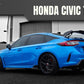 Borla 2023 Honda Civic Type R MT ATAK Catback Exhaust w/ 4in Ceramic Black Tips