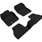 3D Maxpider 12-18 Ford Focus Elegant Floor Mat- Black 1St Row 2Nd Row