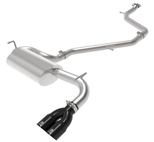 aFe Takeda 18-21 Toyota C-HR 2.0L 2.5in 304 Stainless Steel Cat-Back Exhaust w/ Black Tip