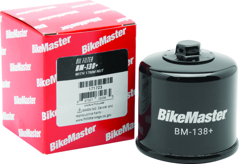 BikeMaster BM-138+ Oil Filter - Black