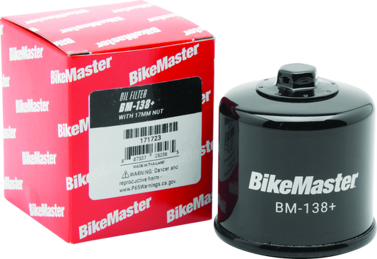 BikeMaster BM-138+ Oil Filter - Black