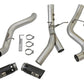 aFe ATLAS 4in DPF-Back Alum Steel Exhaust System w/Dual Exit Black Tip 2017 GM Duramax 6.6L (td)