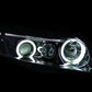 ANZO 2006-2011 Honda Civic Projector Headlights w/ Halo Chrome (CCFL)