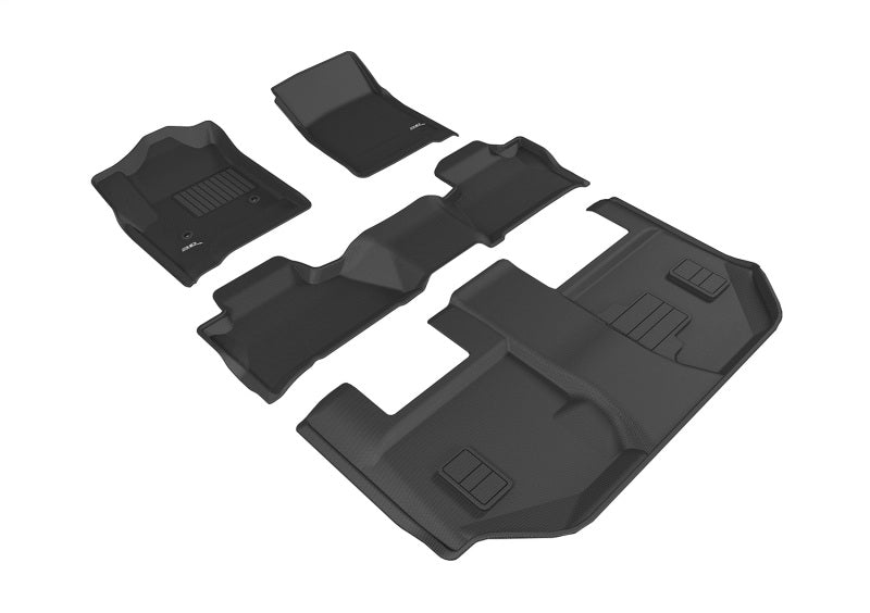 3D Maxpider 15-20 GMC Yukon Xl With Bench 2Nd Row Kagu Black R1 R2 R3