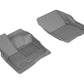 3D MAXpider 2017-2020 Ford/Lincoln Fusion/MKZ Kagu 1st Row Floormat - Gray