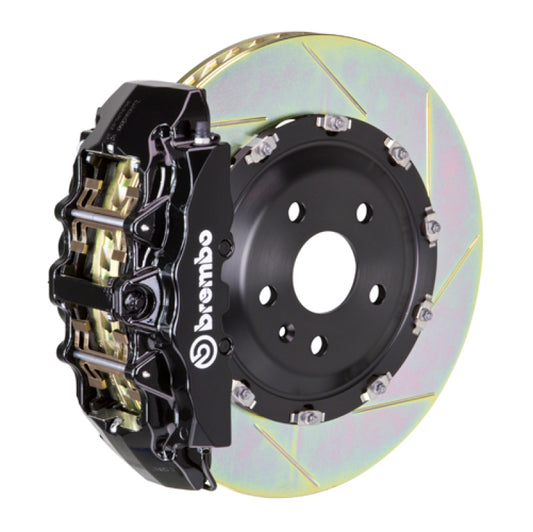 Brembo 20+ Corvette C8/C8 Z51 Rear GT BBK 6 Piston Cast 380x34 2pc Rotor Slotted Type-1-Black