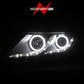 ANZO 2011-2013 Kia Optima Projector Headlights w/ Halo Black (CCFL)