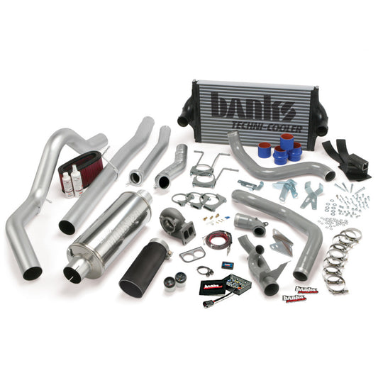 Banks Power 94-97 Ford 7.3L CCLB Auto PowerPack System - SS Single Exhaust w/ Black Tip