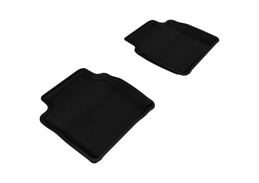 3D MAXpider 2008-2012 Chevrolet Malibu Kagu 2nd Row Floormats - Black